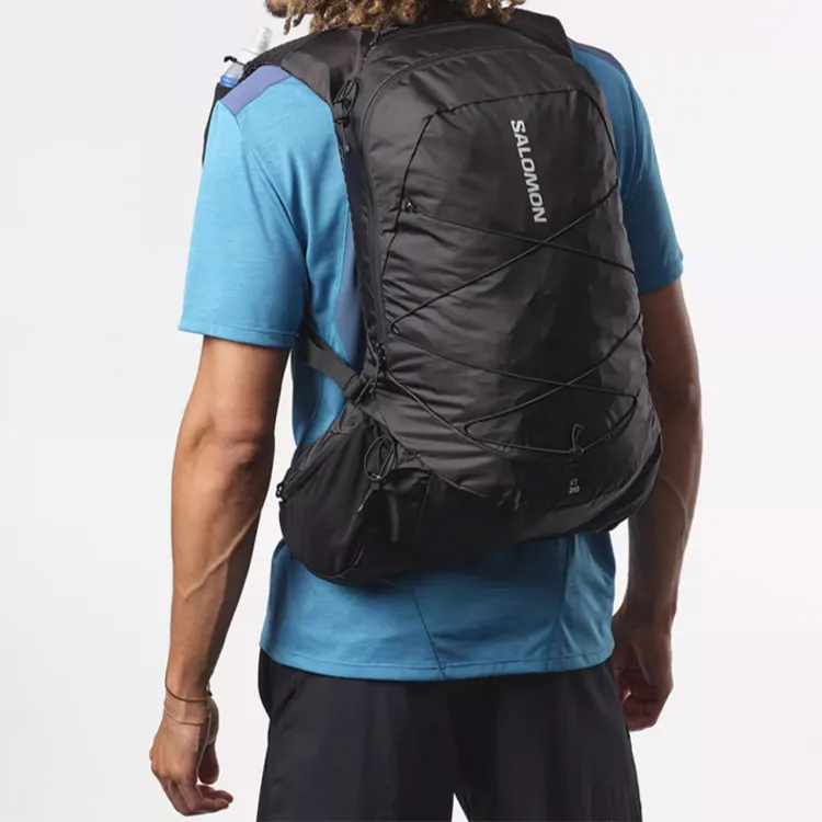 SALOMON Polyurethane Outdoor Hiking Bag Backpacks Unisex Black-3