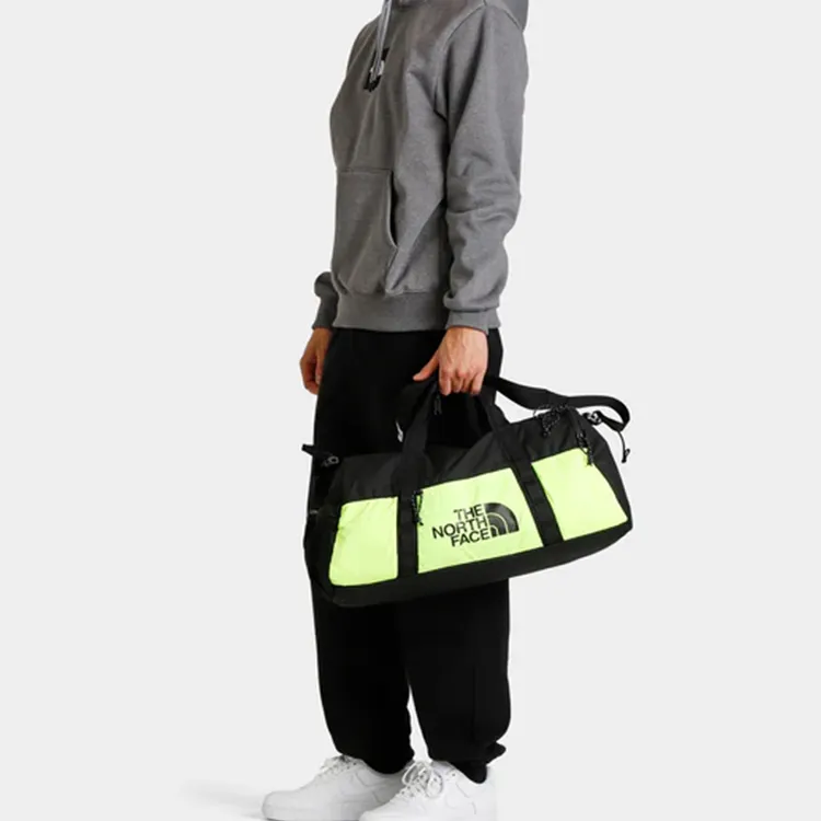 THE NORTH FACE Polyester Travel Bag Regular Unisex Black Yellow-4