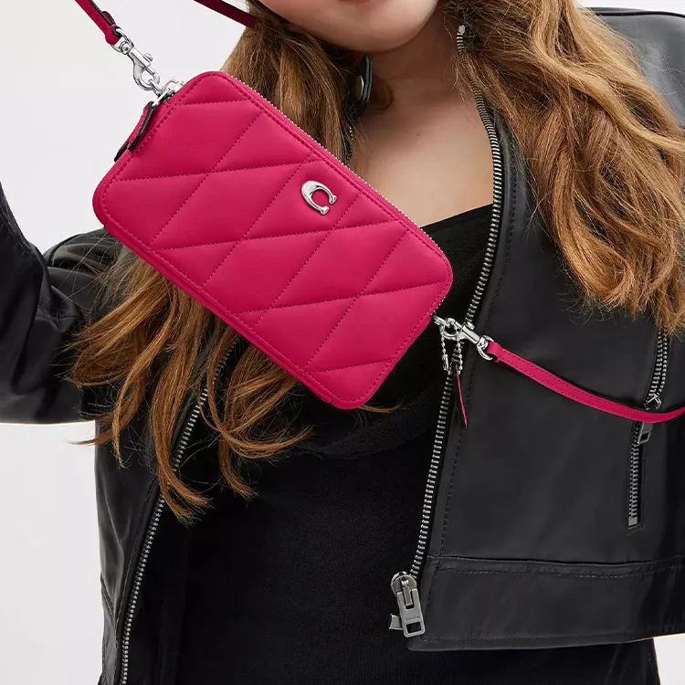 COACH Kira Nappa Leather Shoulder Bag Crossbody Bag Small Size Women's Dragon Fruit Red-5