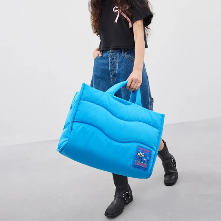 Coachtopia Recycled Polyester Tote Bag, Shopping Bag, Shoulder Bag, Crossbody Bag, Handbag Tubas Women's Surfing Blue-4