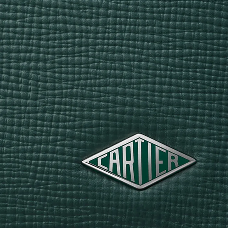 CARTIER Grained Calfskin Card Holder Unisex Pine Green-3