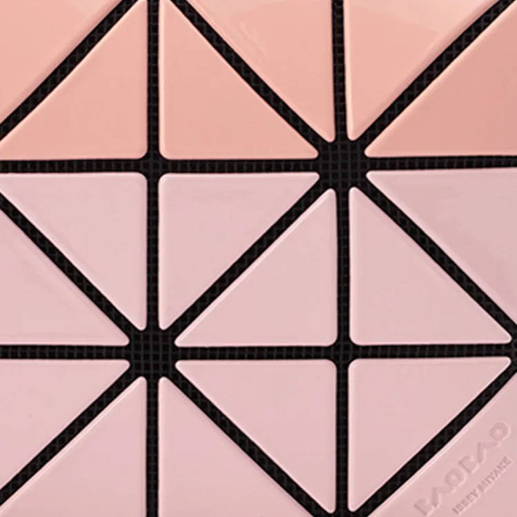 ISSEY MIYAKE Card Case Gloss Mi Polyester Card Holder Unisex Light Pink With Shallow Orange-2