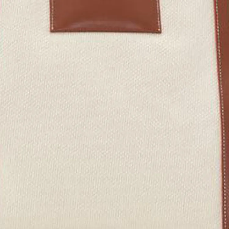GANNI Recycled Cotton Blend Tote Bag Shopping Bag Shoulder Bag Handbag Large Size Women's White-3