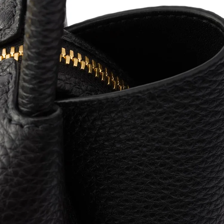 PRADA Leather Shoulder Bag Crossbody Bag Handbag Small Size Women's Black-4