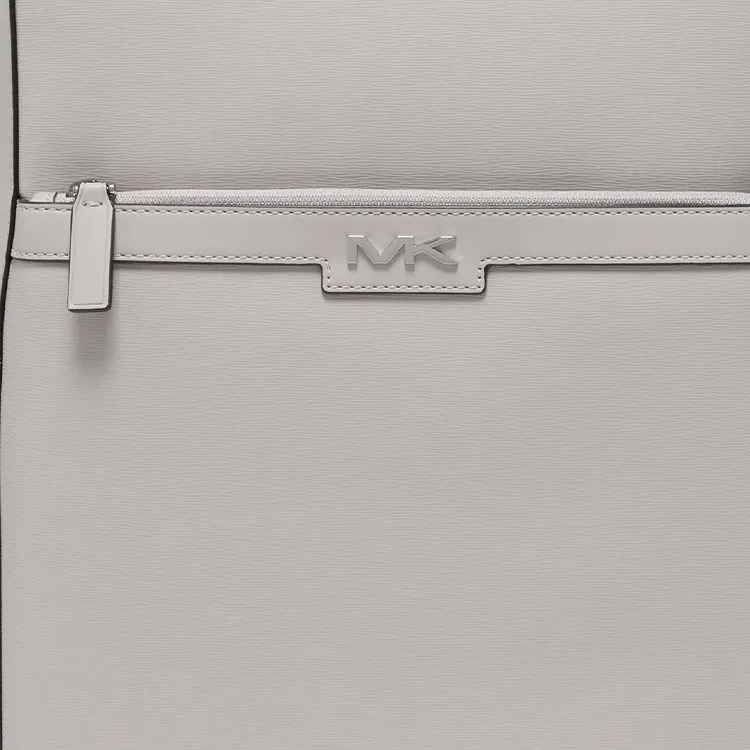 MICHAEL KORS MK Cooper Artificial Leather With Textile Backpack Medium Size Men's Pearl Gray-3