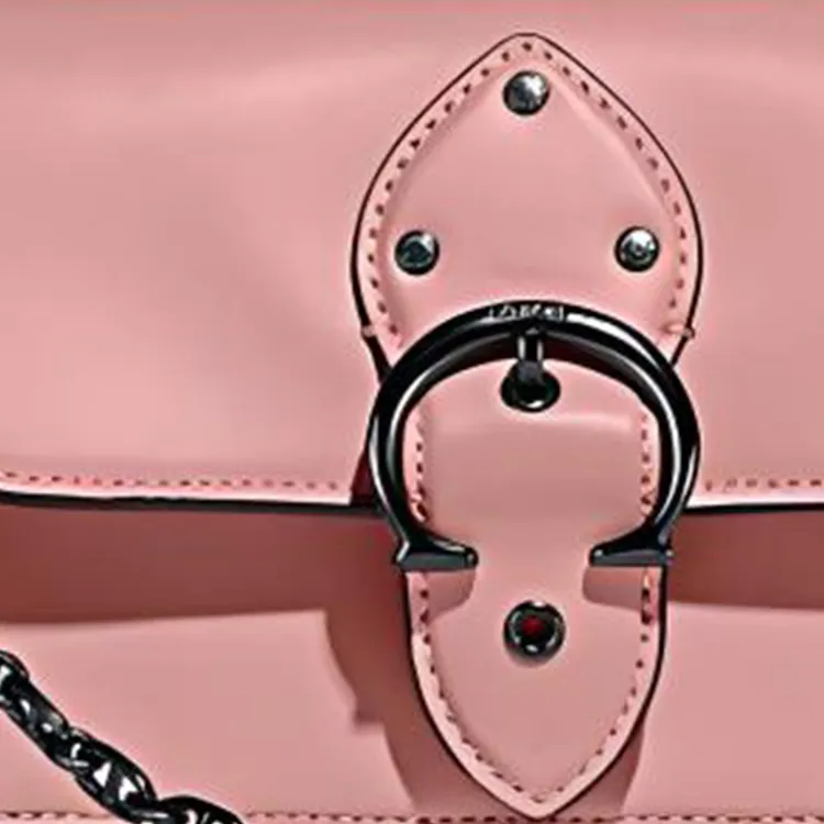 COACH Beat Gloves Made Of Tanned Leather Handheld Shoulder Bag Crossbody Bag Small Size Women's Pink-3