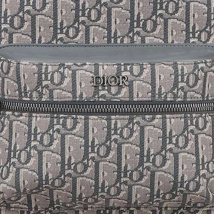 DIOR Cow Leather Backpack Kids' Dark Gray-3