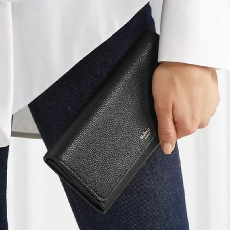 Mulberry Cow Leather Wallet Women's-4