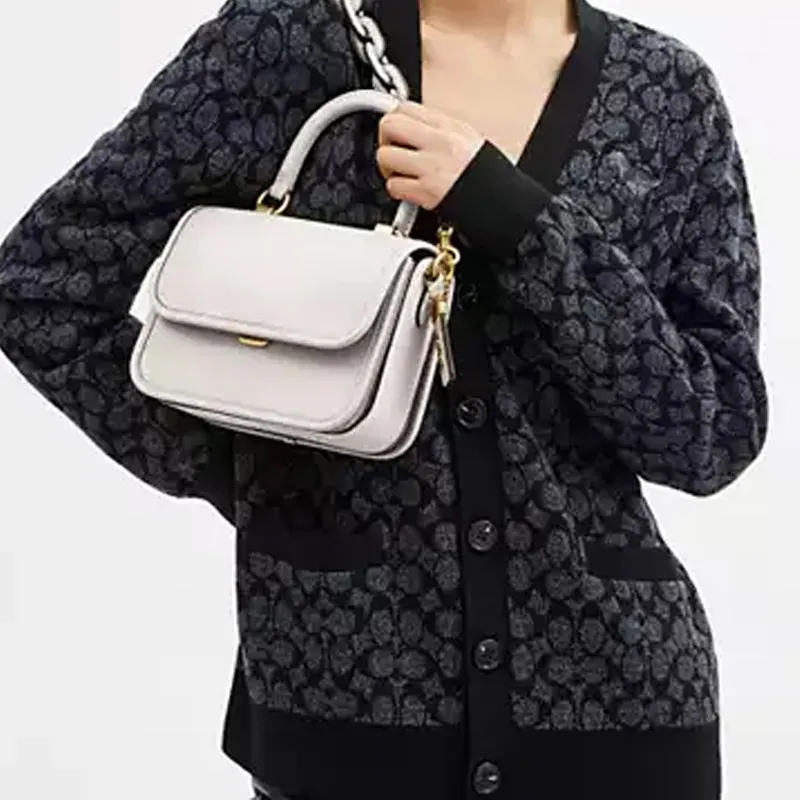 COACH Rogue Glove Tanning Portable Crossbody Bag, Shoulder Bag Women's White-7