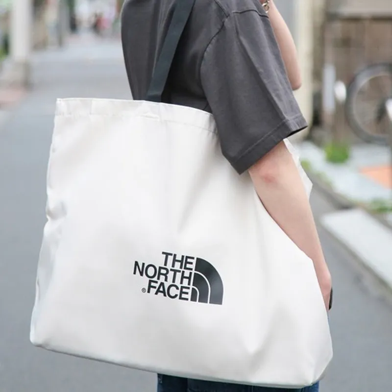 THE NORTH FACE Polyester Tote Bag, Shopping Bag, Handbag, Shoulder Bag Unisex Cream-3