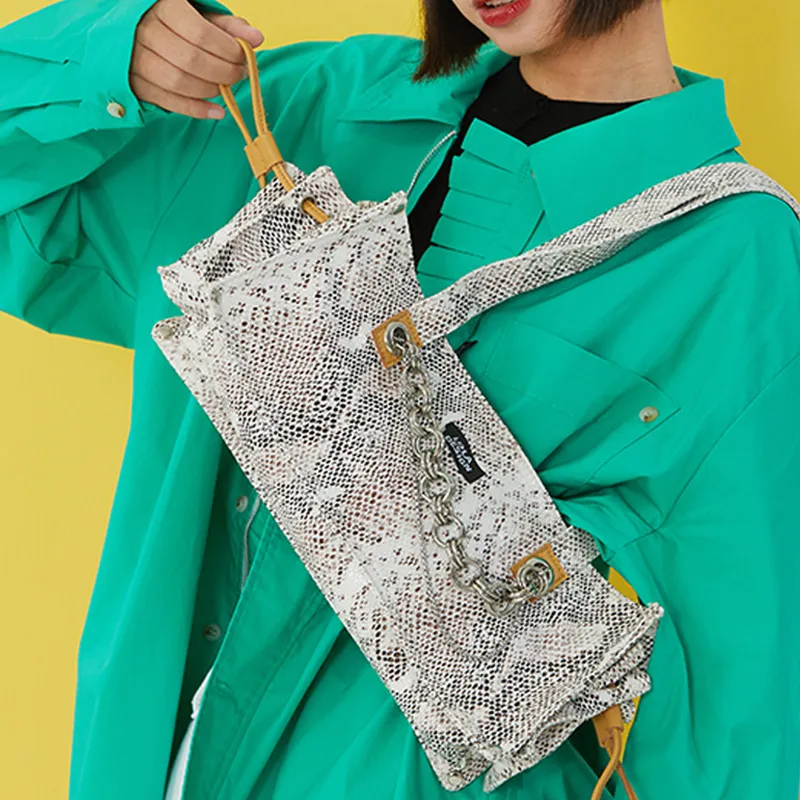 LOLA DESIGN PU Underarm Shoulder Bag Unisex Gray-1