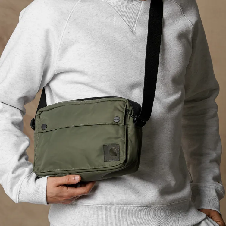 Carhartt WIP Nylon Shoulder Bag Men's Green-3