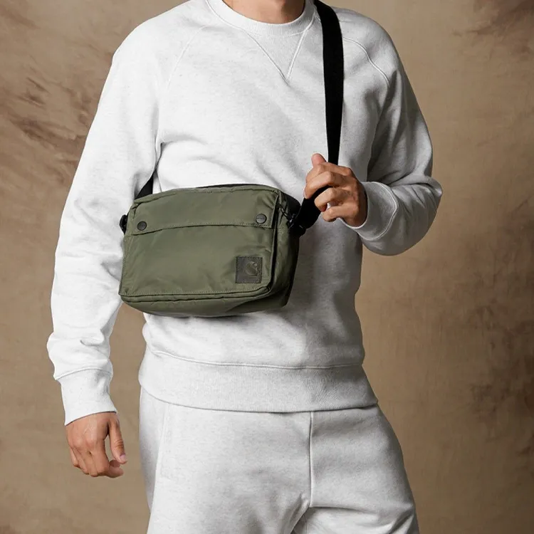 Carhartt WIP Nylon Shoulder Bag Men's Green-4