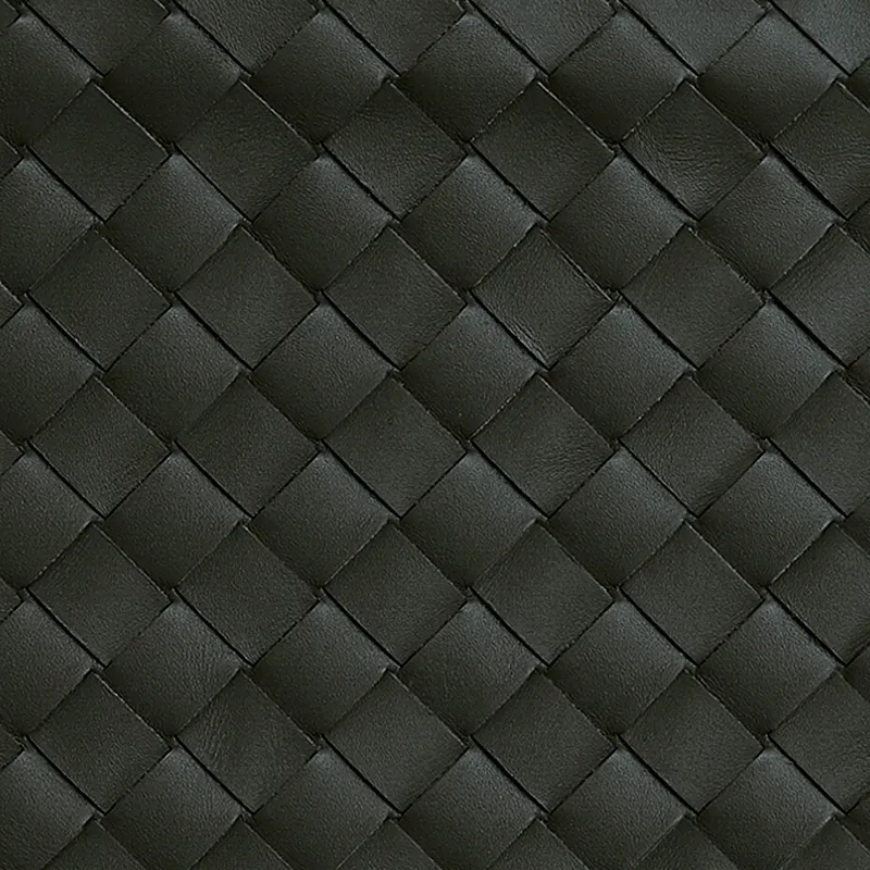 Bottega Veneta Intrecciato Calfskin Clutch Men's Dark Green & Travertine-2