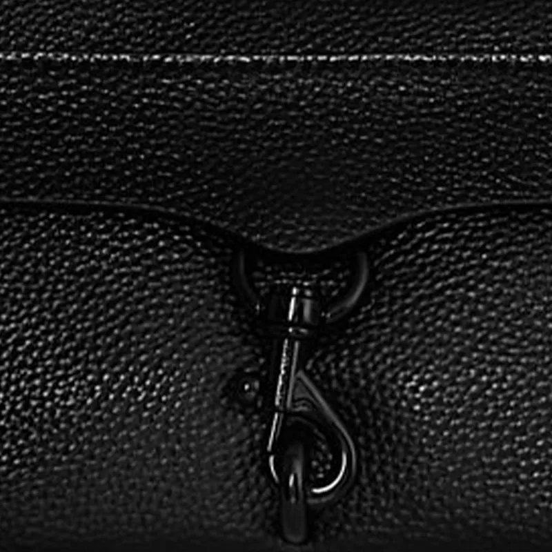 REBECCA MINKOFF Genuine Leather Handbag Small Size Women's Black-3