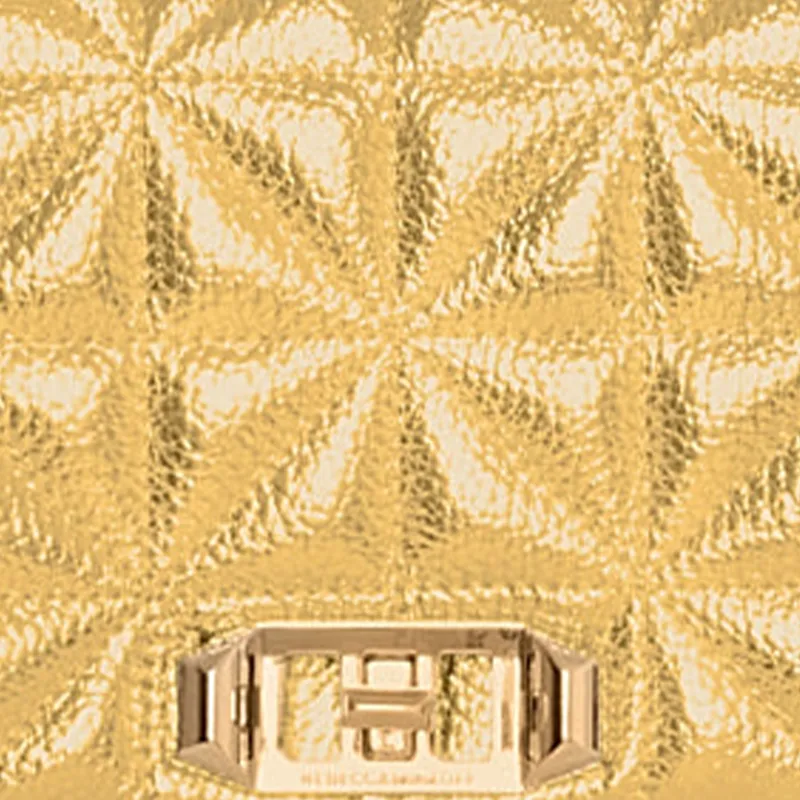 REBECCA MINKOFF Polyurethane Handbag Shoulder Bag Clutch Women's Gold-3