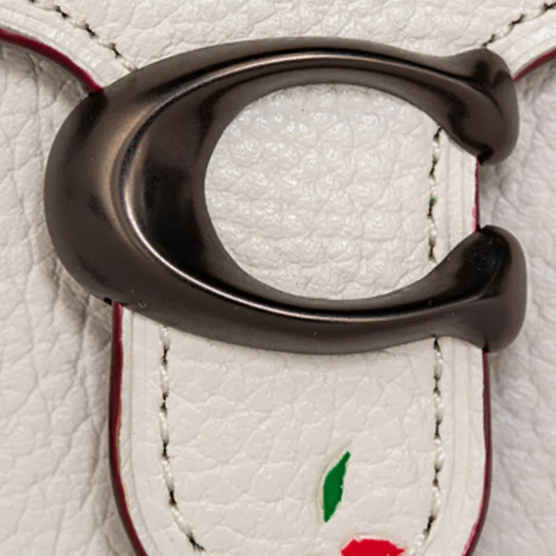 COACH Leather Clutch Envelope Bag Coin Purse Wallet Regular Women's White-4