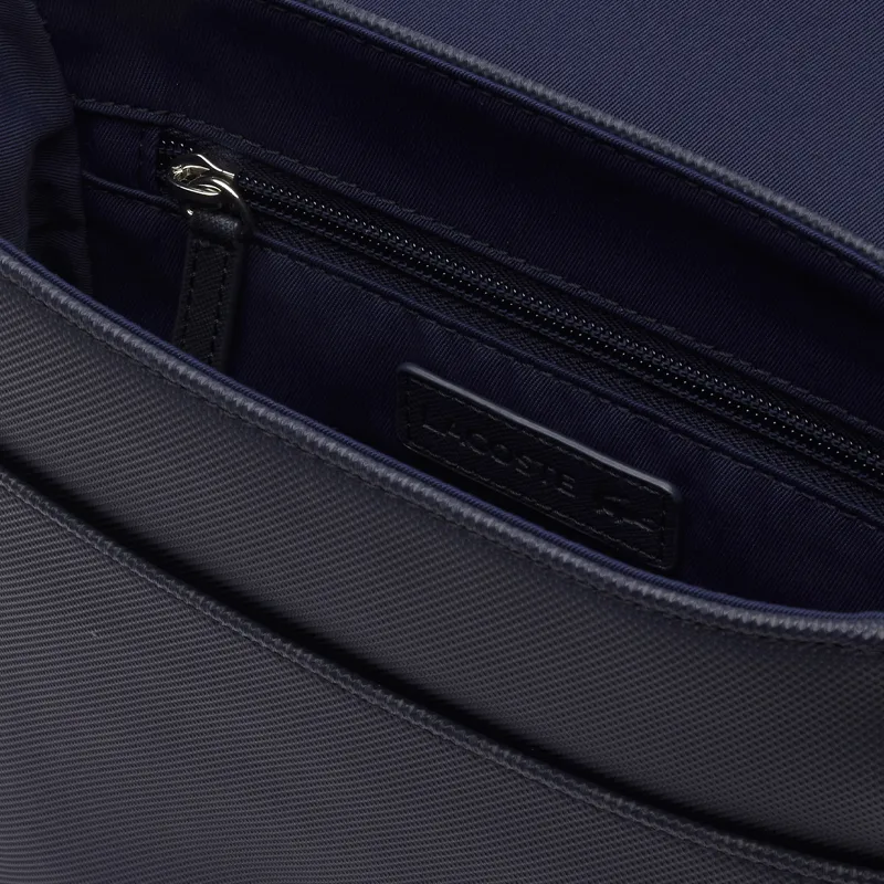 LACOSTE Polyurethane Crossbody Bag, Shoulder Bag Regular Men's Blue-3