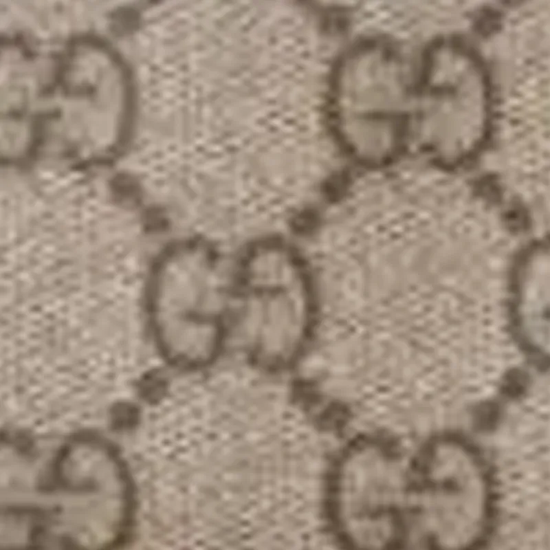 GUCCI GG Emblem Coated Canvas Card Holder Women's Beige & Dark Brown-4