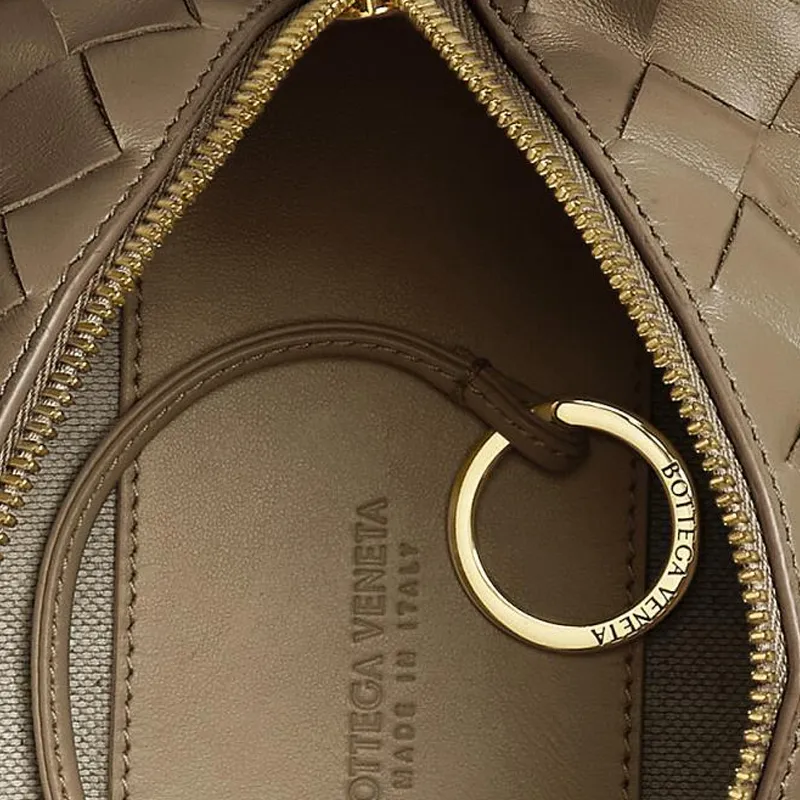 Bottega Veneta LOOP Cow Leather Shoulder Bag Crossbody Bag Handbag Small Size Women's Pinecone Color-4