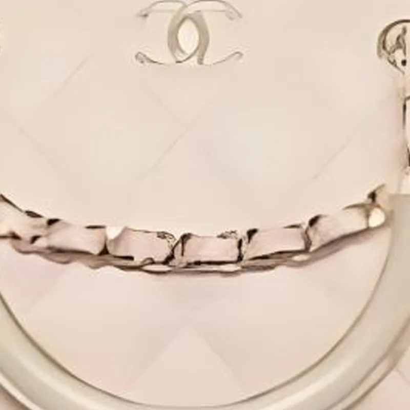 CHANEL Lambskin One Shoulder Handbag Women's Light Beige-1