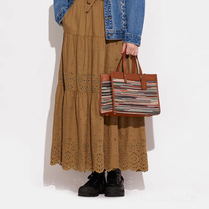 COACH Field Cow Leather Tote Bag Shopping Bag Handbag Shoulder Bag Crossbody Bag Large Size Women's-3