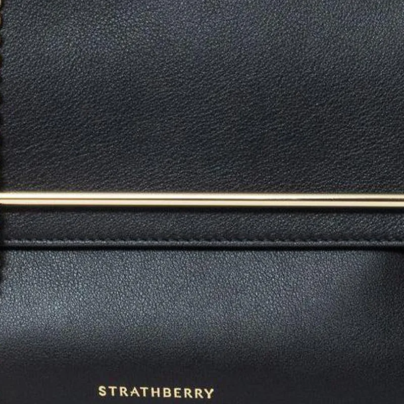 Strathberry Calfskin Crossbody Clutch Women's Black-4