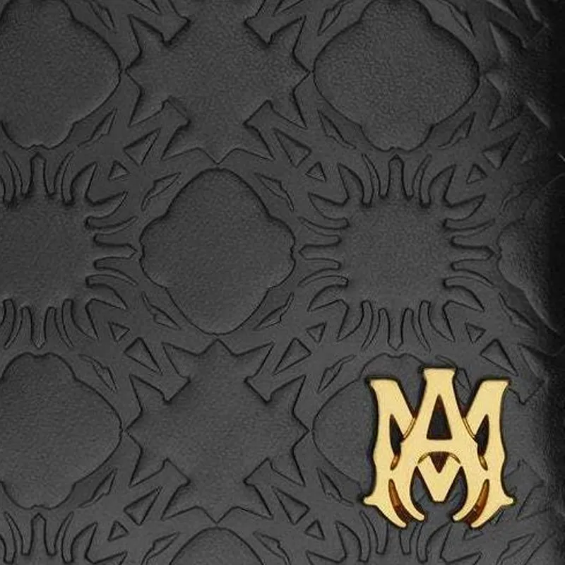 AMIRI Leather Wallet Unisex Black-3