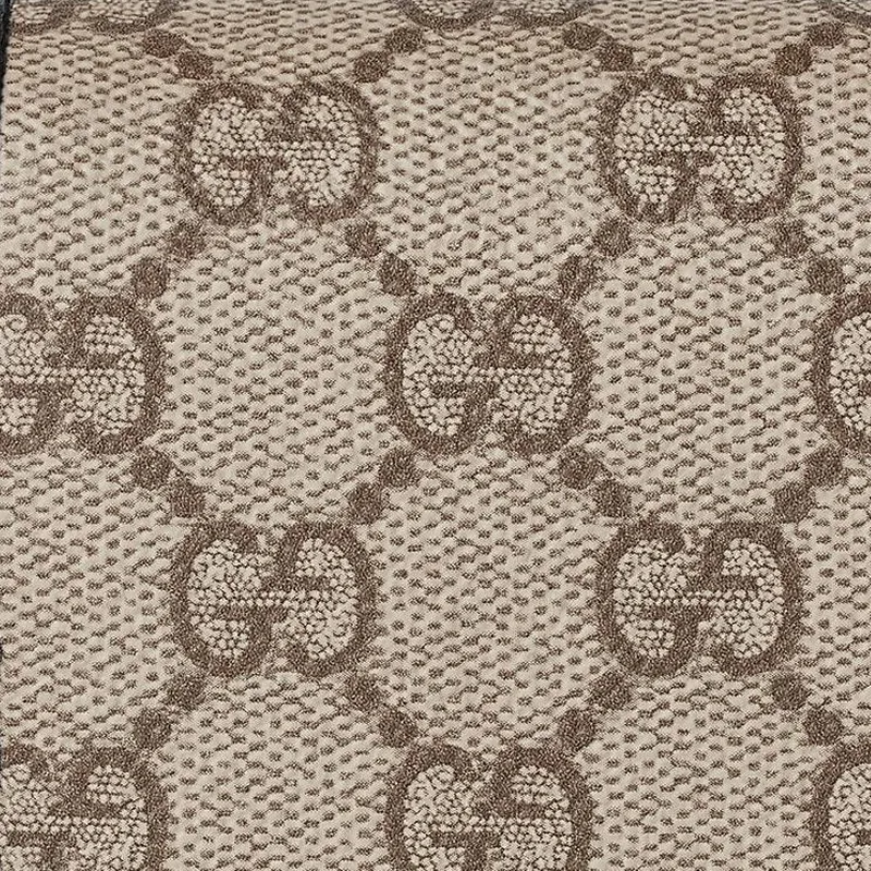 GUCCI GG Emblem Coated Canvas Wallet Unisex Beige & Dark Brown-6