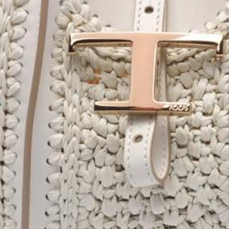 TOD'S T Timeless Woven Mini Tote Bag-4