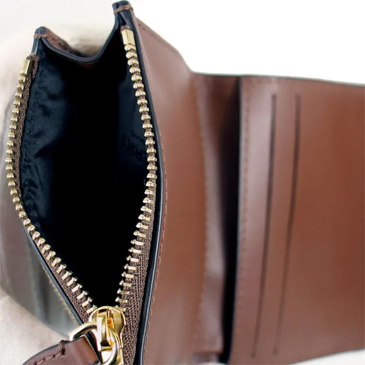 Burberry Canvas With Leather Wallet Women's Brown-6