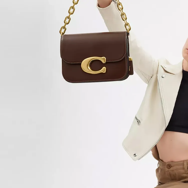 COACH IDOL Refined Calfskin Handbag, Shoulder Bag Trumpets Women's Maple-7