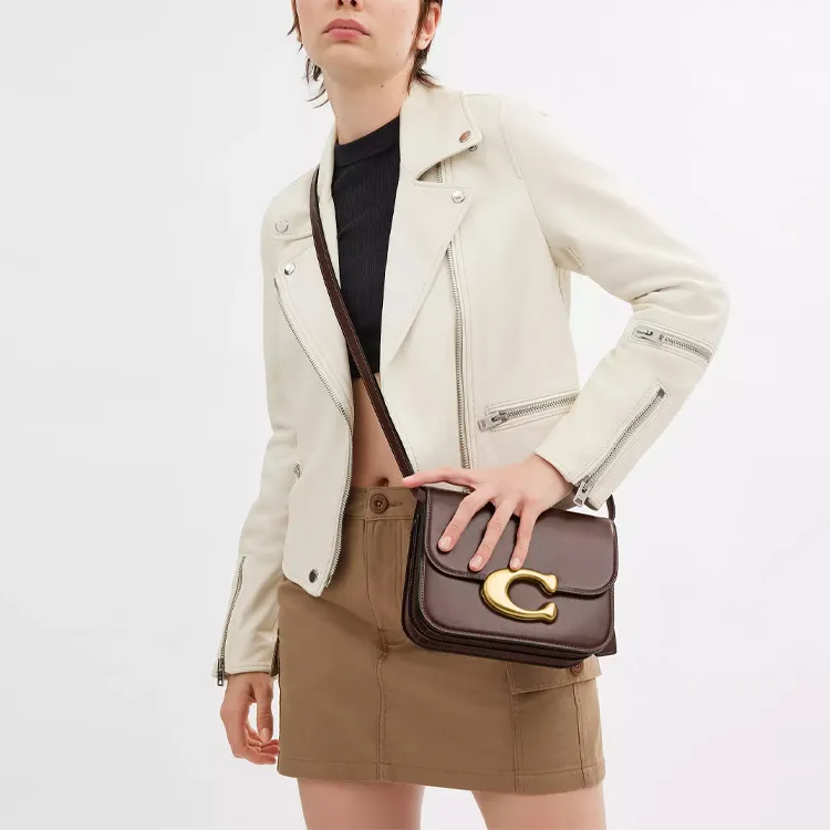 COACH IDOL Refined Calfskin Handbag, Shoulder Bag Trumpets Women's Maple-5