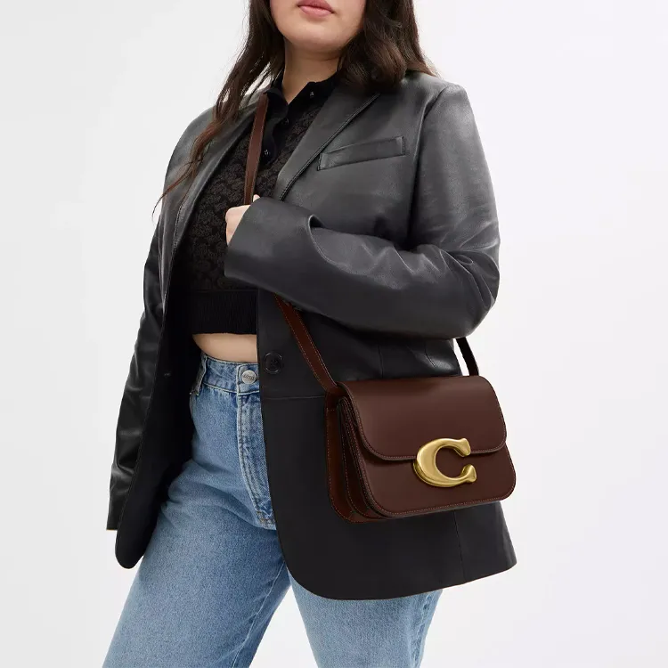 COACH IDOL Refined Calfskin Handbag, Shoulder Bag Trumpets Women's Maple-6