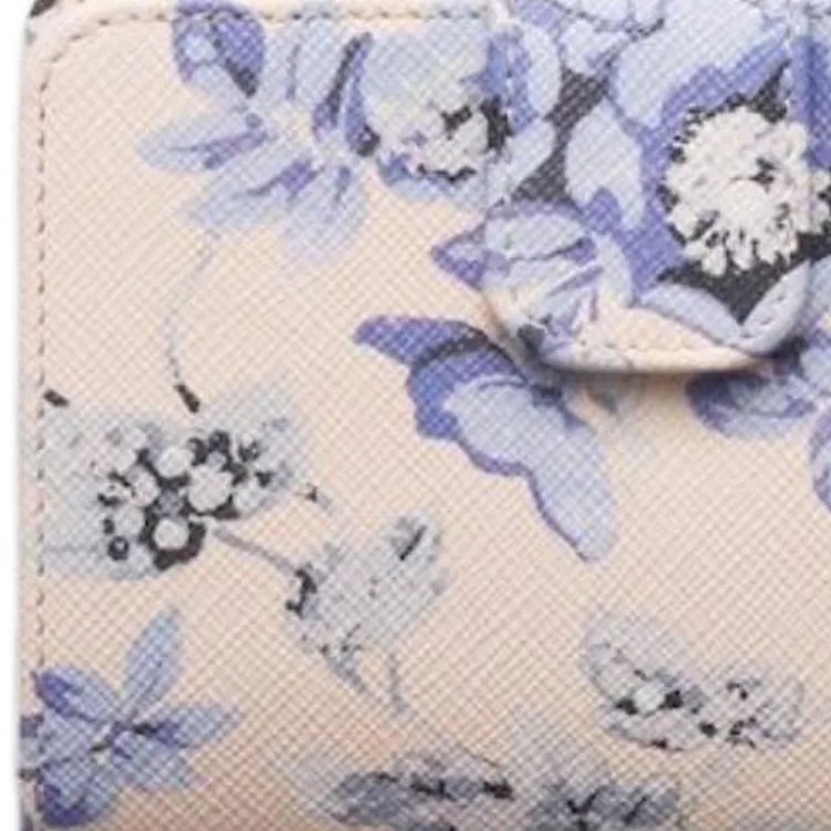 PRADA Saffiano Leather Wallet Women's Light Blue-5