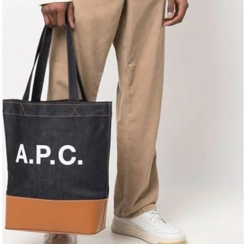 A.P.C Axelle Two Tone Small Tote Bag-3