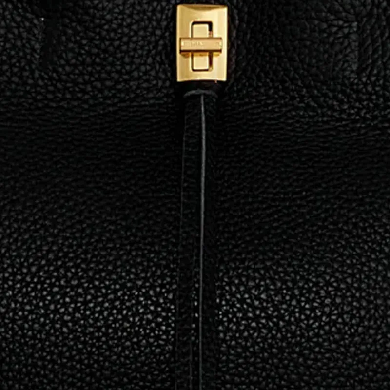 REBECCA MINKOFF Genuine Leather Tote Bag Shopping Bag Shoulder Bag Crossbody Bag Handbag Small Size Women's Black-3