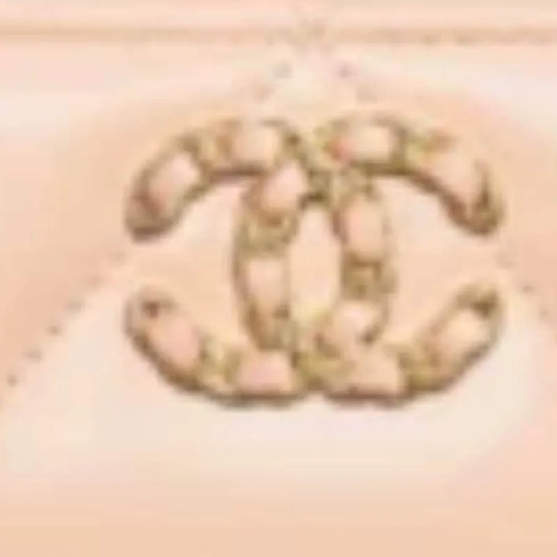 CHANEL Smooth Finish Lambskin Coin Purse Women's Beige-1