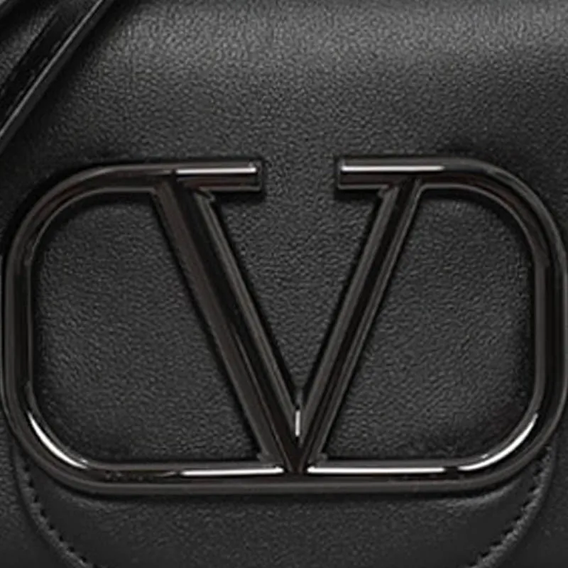 Valentino Leather Clutch Women's Black-5