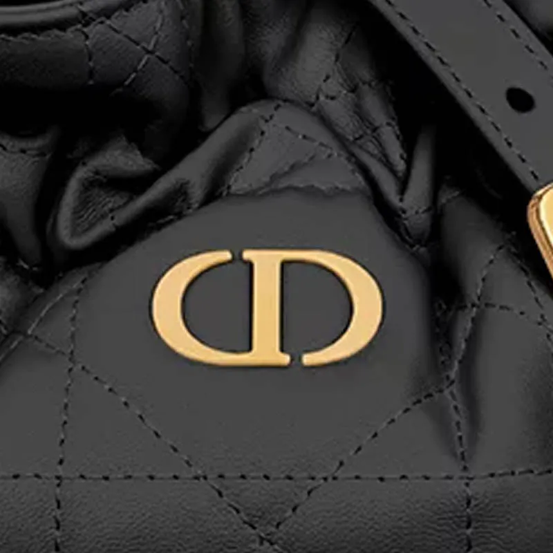 DIOR Lambskin Bucket Bags Crossbody Bag, Shoulder Bag Mini Women's Black-5