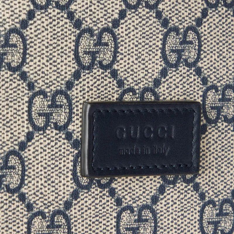 GUCCI GG Supreme Canvas Backpack Kids' Beige & Blue-5