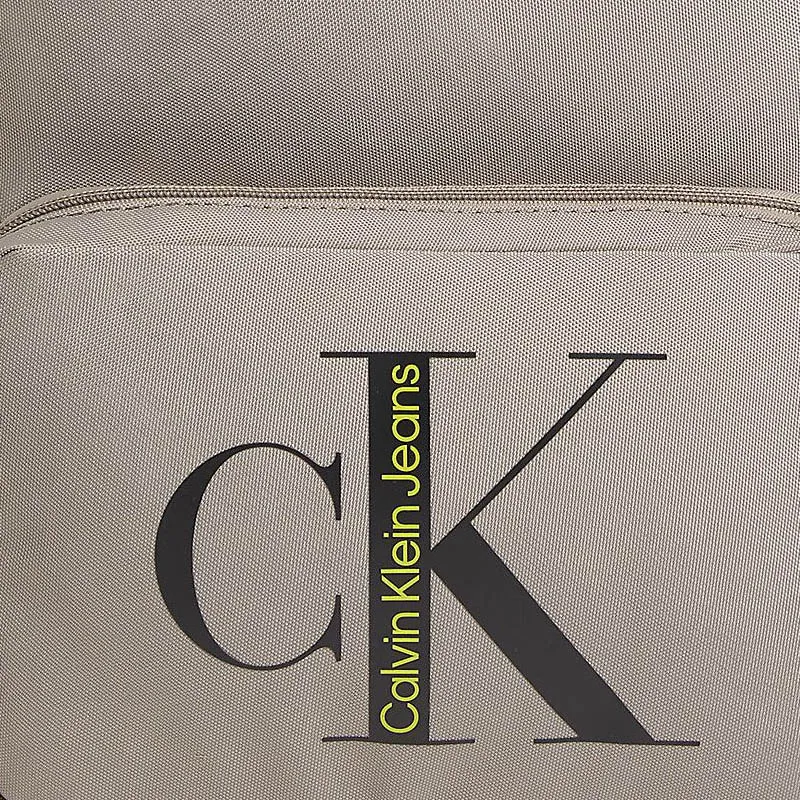 CALVIN KLEIN Recycled Polyester Backpack Men's Beige-3