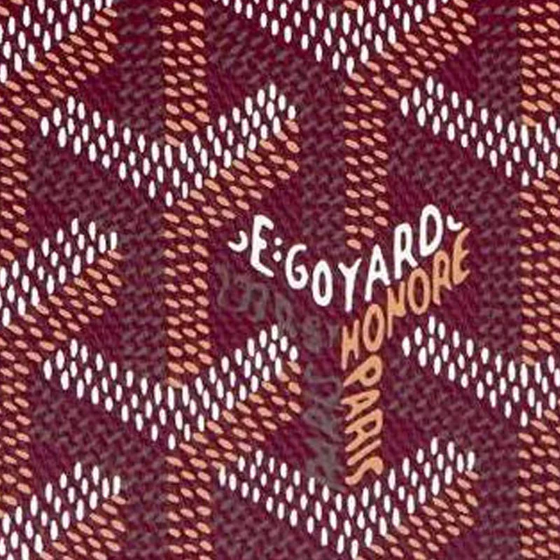 GOYARD MALESHERBES Canvas With Leather Card Holder Unisex Burgundy-3