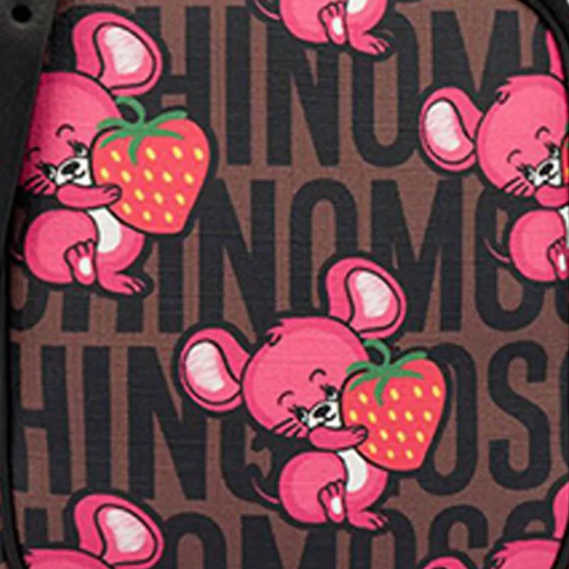 MOSCHINO Polyurethane One Shoulder Crossbody Cell Phone Pouch Men's Multicolor-3