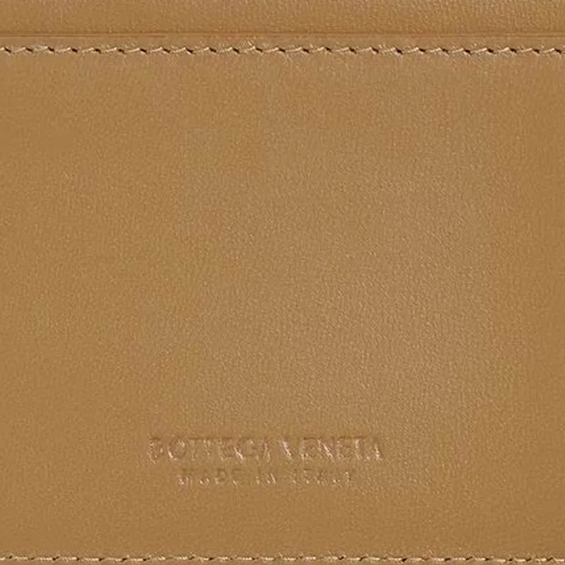 Bottega Veneta CASSETTE Calfskin Card Holder Women's Algae Green-3