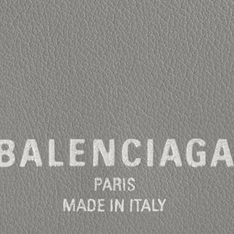 Balenciaga Calfskin Wallet Mini Women's Gray-4