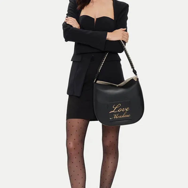 LOVE MOSCHINO Logo Lettering Magnetic Fastened Shoulder Bag-4