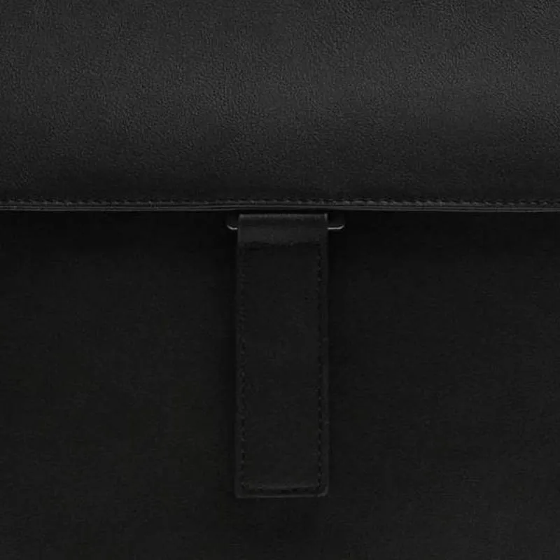 ZARA Polyurethane Backpack Large Size Men's Black-4