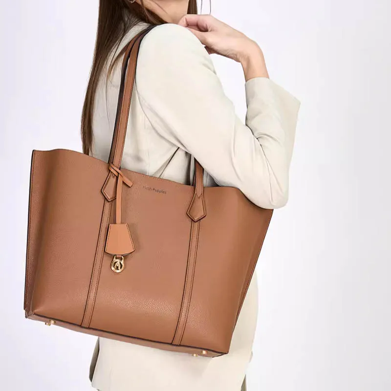 Hush Puppies Cow Leather Shoulder Bag Regular Women's Brown-5