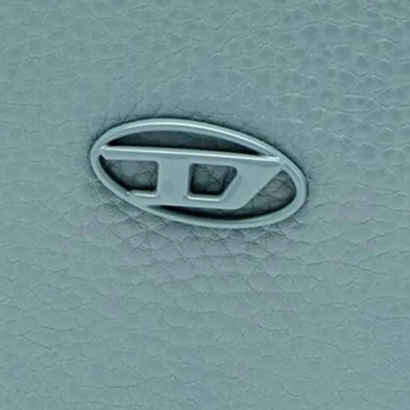 DIESEL Cow Leather Card Holder Women's Light Blue-4